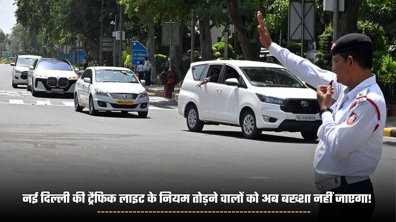 Delhi news: नई दिल्ली की ट्रैफिक लाइट के नियम तोड़ने वालों को अब बख्शा नहीं जाएगा! दिल्ली सरकार ने लिया यह फैसला