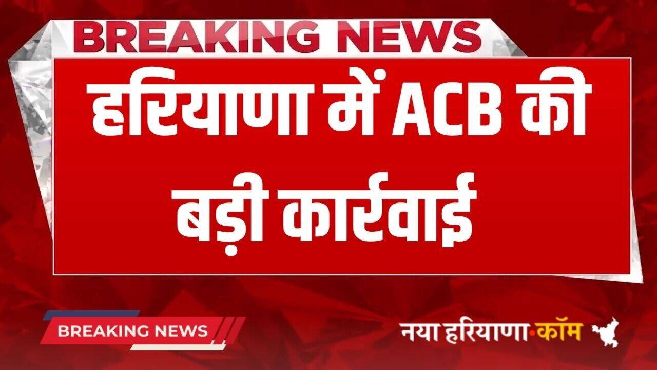 Haryana News: हरियाणा में ACB की बड़ी कार्रवाई, पंचायत विभाग के डिप्टी सुपरिटेंडेंट को इस मामले में पकड़ा
