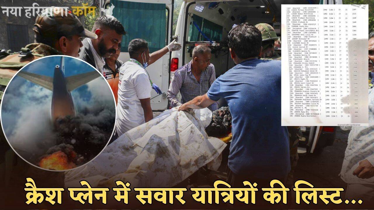 Air India Plane Crash: अहमदाबाद क्रैश प्लेन में कौन-कौन थे सवार? यहां देखें सभी यात्रियों की लिस्ट...