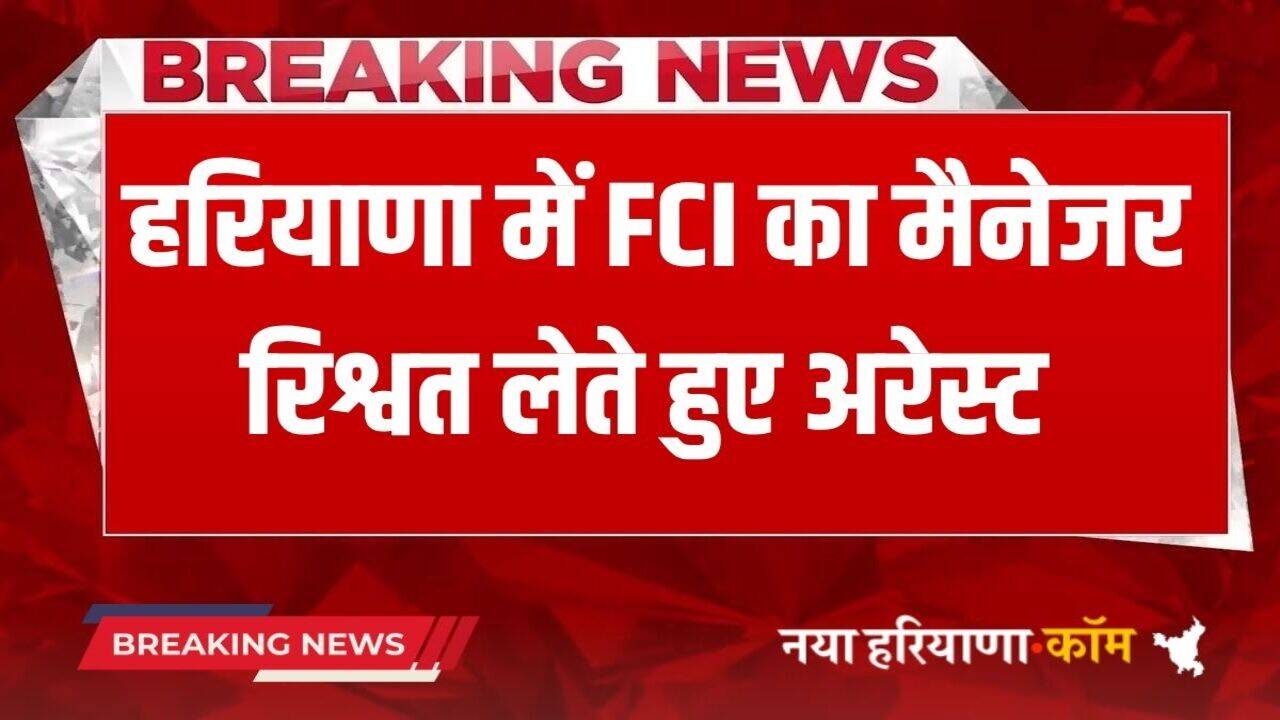 Haryana News: हरियाणा में FCI का मैनेजर 30 हजार रुपये की रिश्वत लेते हुए गिरफ्तार, ACB ने की बड़ी कार्रवाई