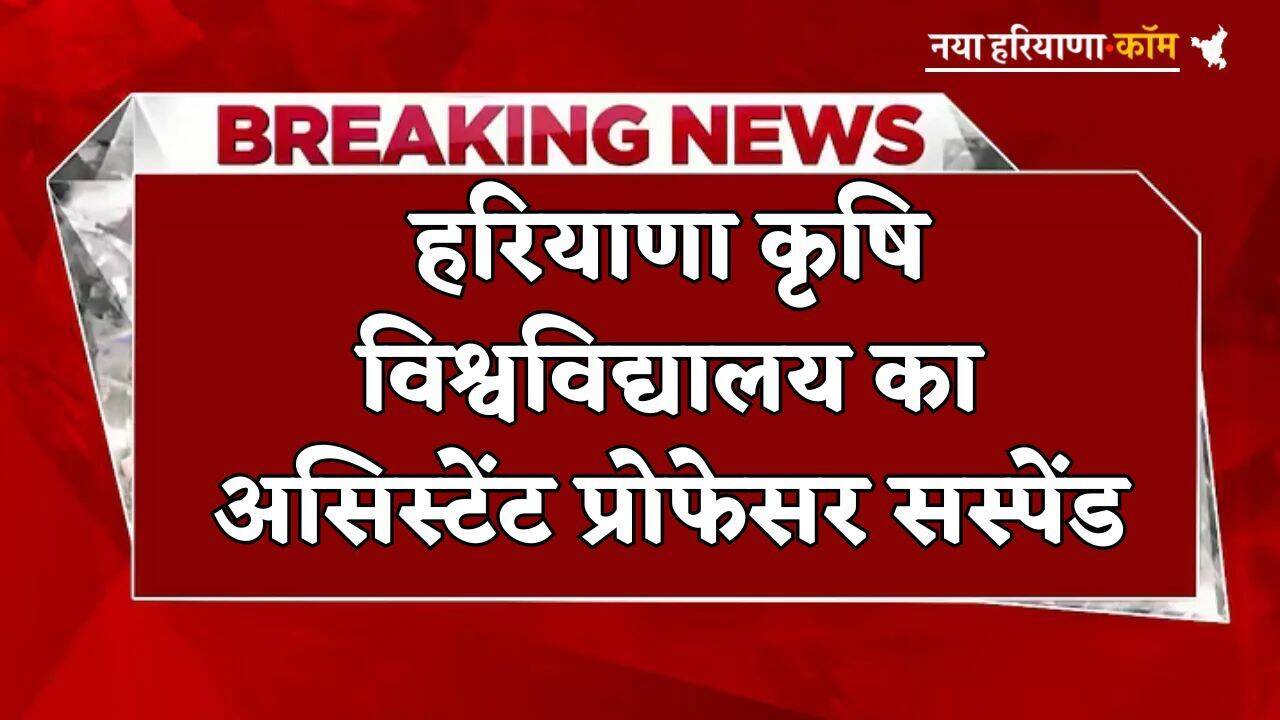 Haryana: हरियाणा कृषि विश्वविद्यालय का असिस्टेंट प्रोफेसर सस्पेंड, जानें वजह