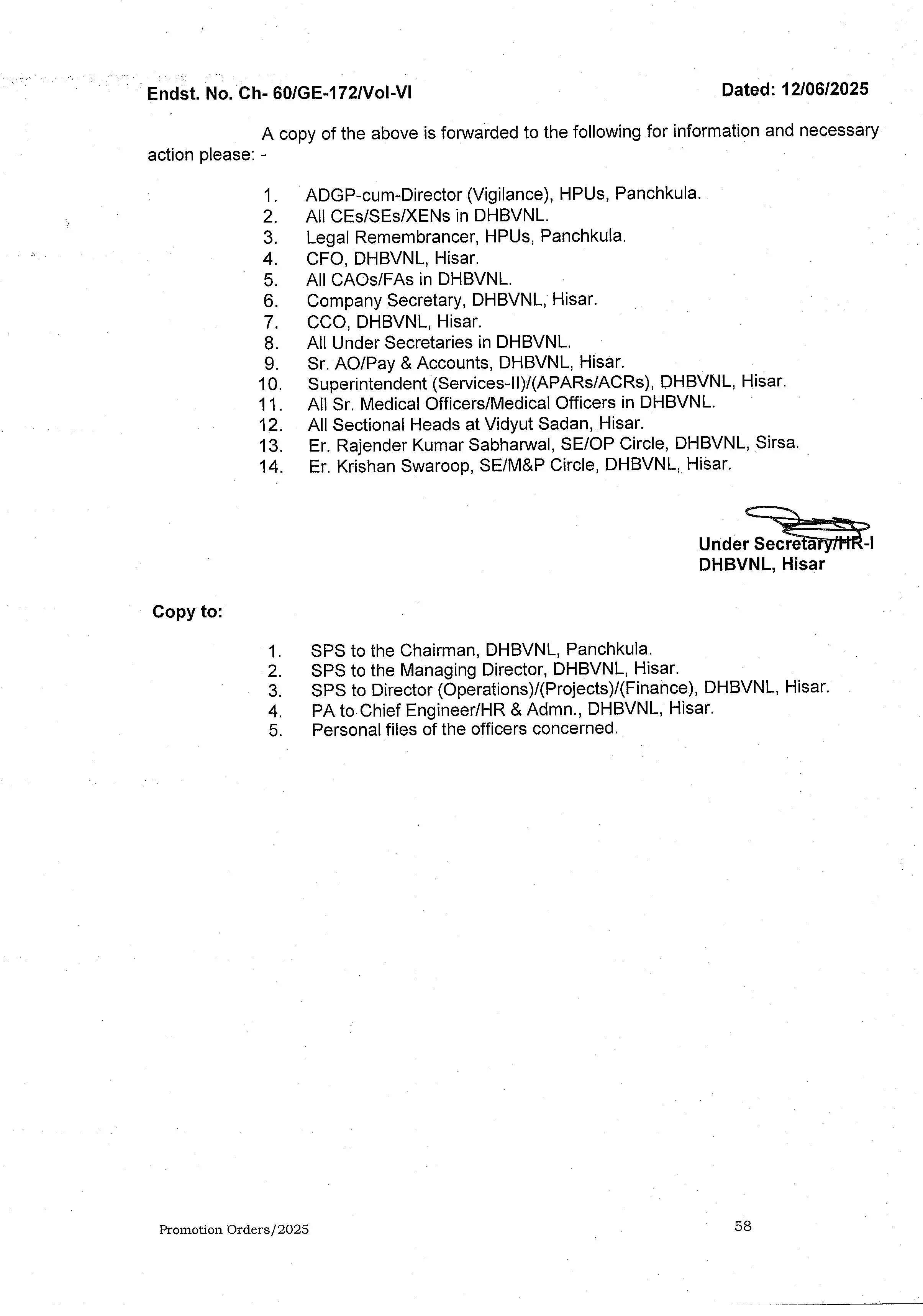 Haryana News: हरियाणा में बिजली विभाग में इन अधिकारियों के हुए प्रमोशन, फटाफट देखें लिस्ट