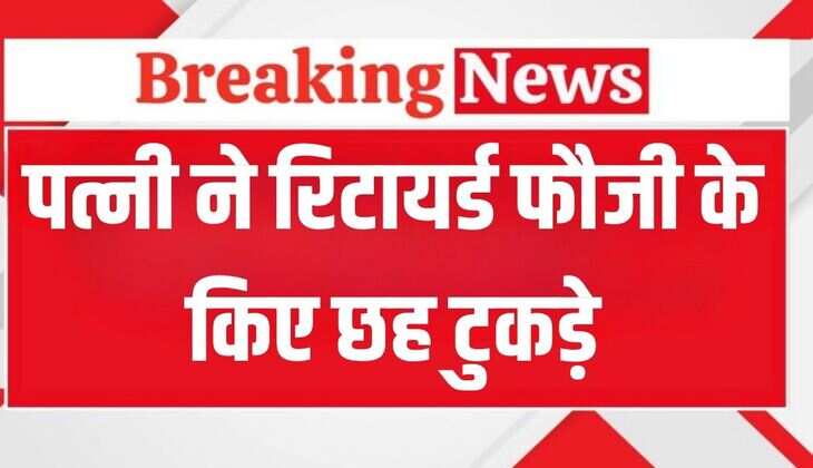 UP Crime News: पत्नी ने रिटायर्ड फौजी के किए छह टुकड़े, प्रेमी के साथ मिलकर उठाया खौफनाक कदम