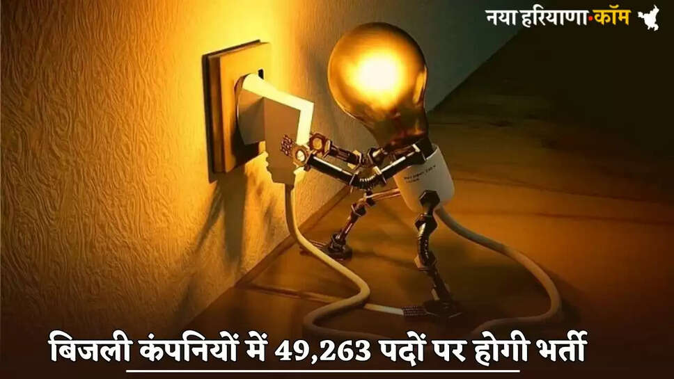 There will be recruitment for 49,263 posts in power companies