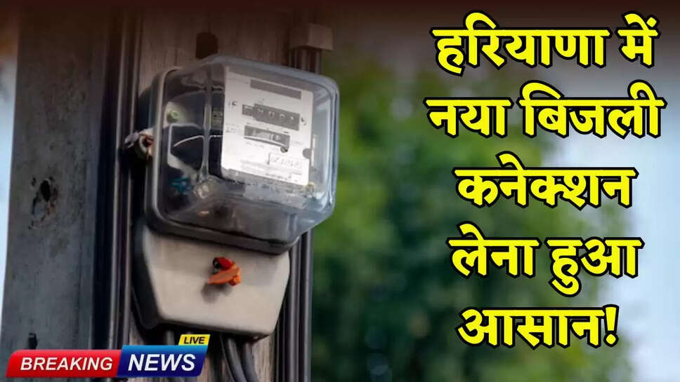 Getting a new electricity connection in Haryana has become easier!