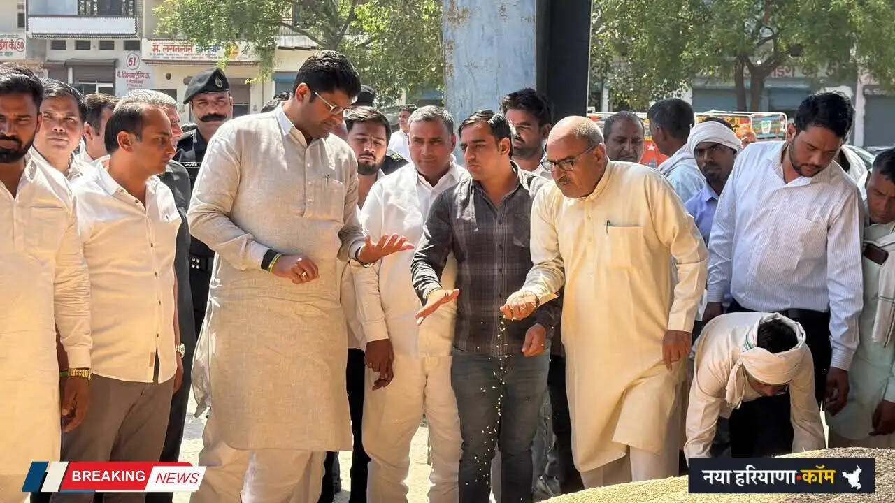 Haryana: बेमौसमी बरसात के चलते किसानों को गेहूं खरीद में लस्टर लॉस और नमी के लिए मिले छूट - दुष्यंत चौटाला