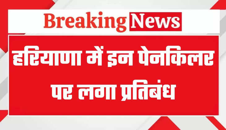  Haryana: हरियाणा में इन पेनकिलर पर लगा प्रतिबंध, स्वास्थ्य विभाग के आदेश जारी