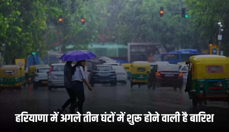 There will be heavy rain in Haryana in the next three hours