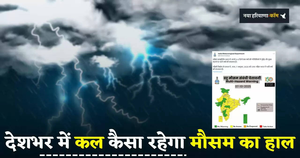 Kal Ka Mousam: देशभर में कल कैसा रहेगा मौसम का हाल, देखें कहां-कहां होगी बरसात ?