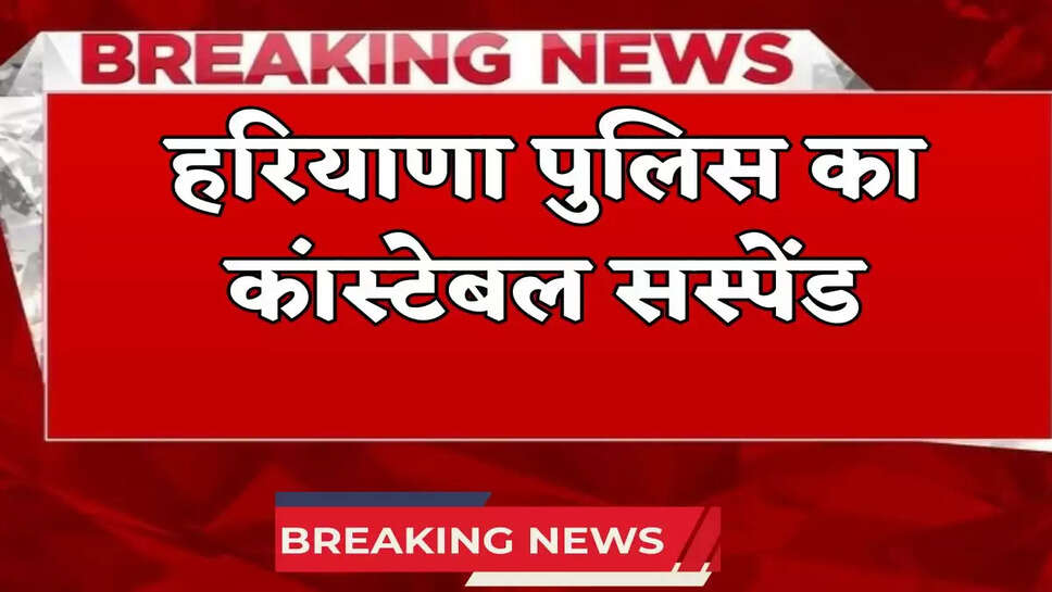 Haryana Police constable suspended 