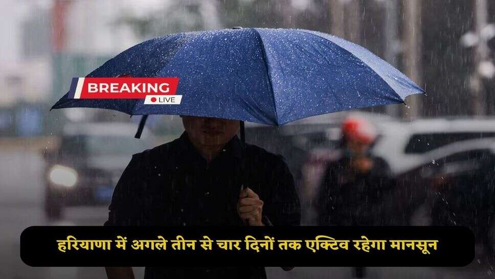 Monsoon will remain active in Haryana for the next three to four days