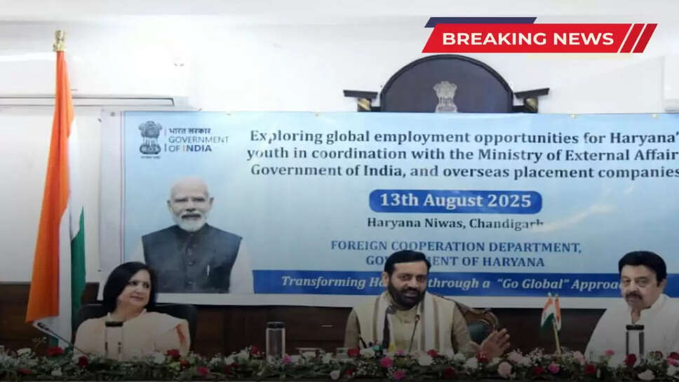 Skilled workers of Haryana will get international employment opportunities under Go Global Mission