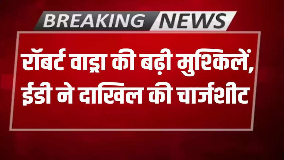 ED files chargesheet against 11 including Robert Vadra