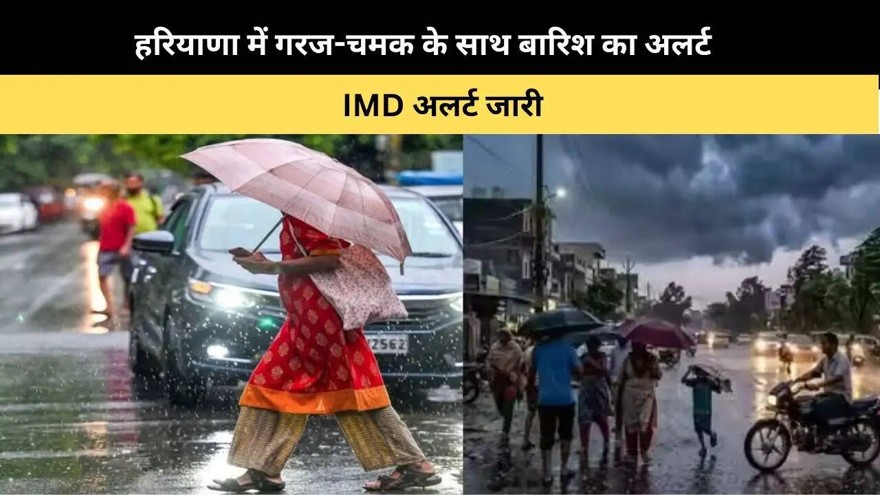 &nbsp;हरियाणा में गरज-चमक के साथ बारिश का अलर्ट,&nbsp;IMD अलर्ट जारी