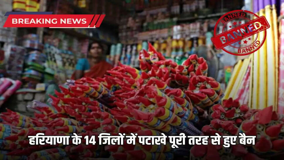  Fireworks completely banned in 14 districts of Haryana