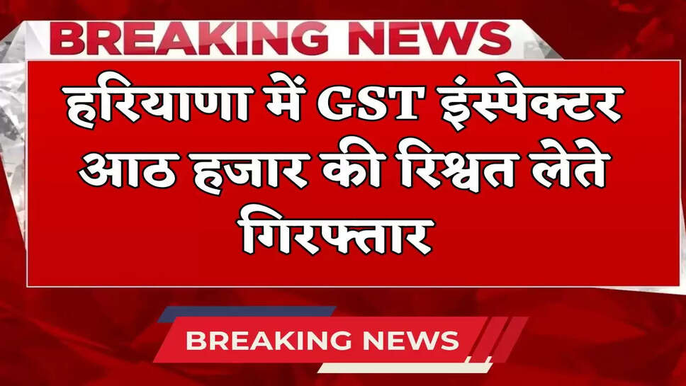 Haryana GST inspector arrested