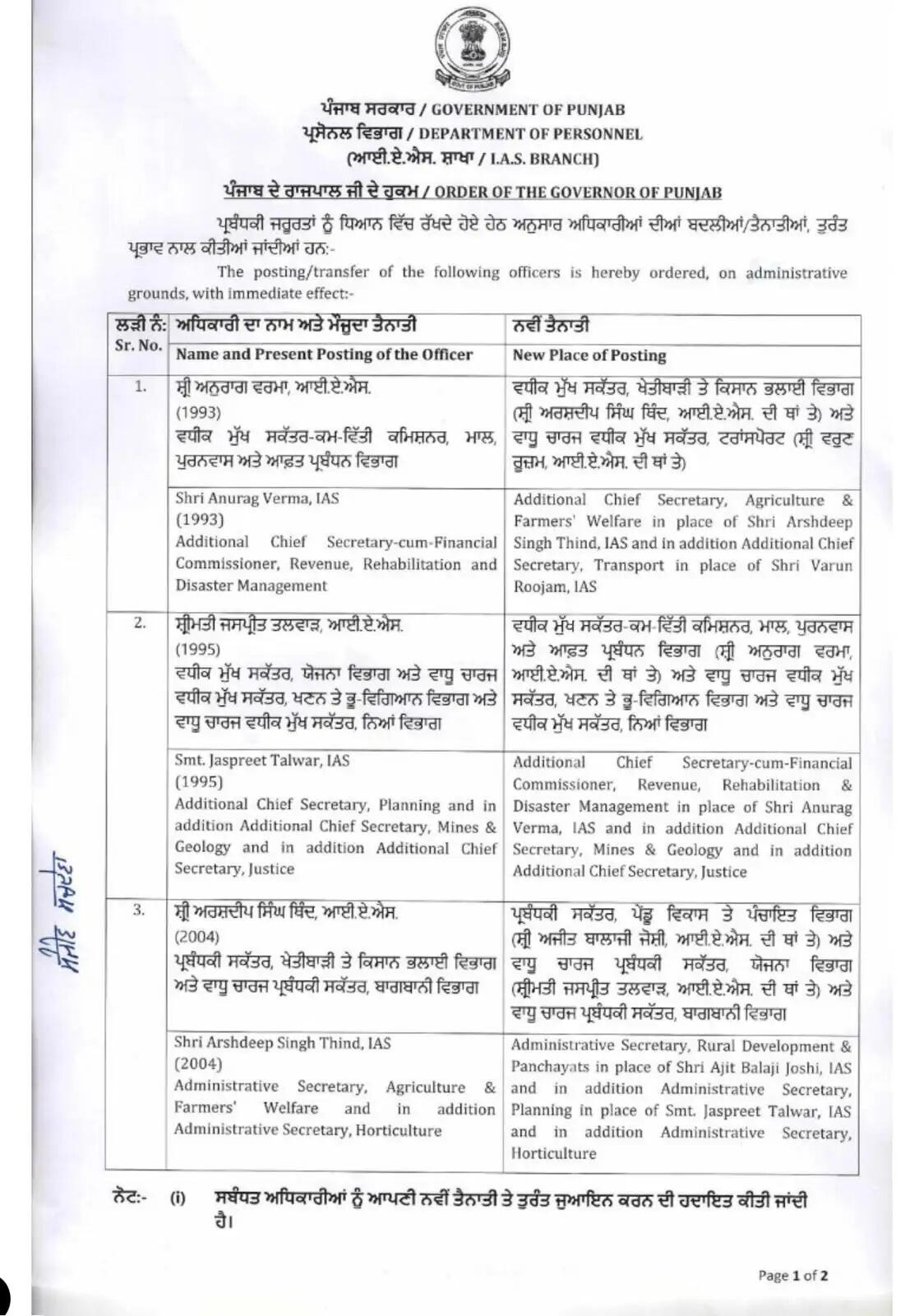 Ias ट्रांसफर