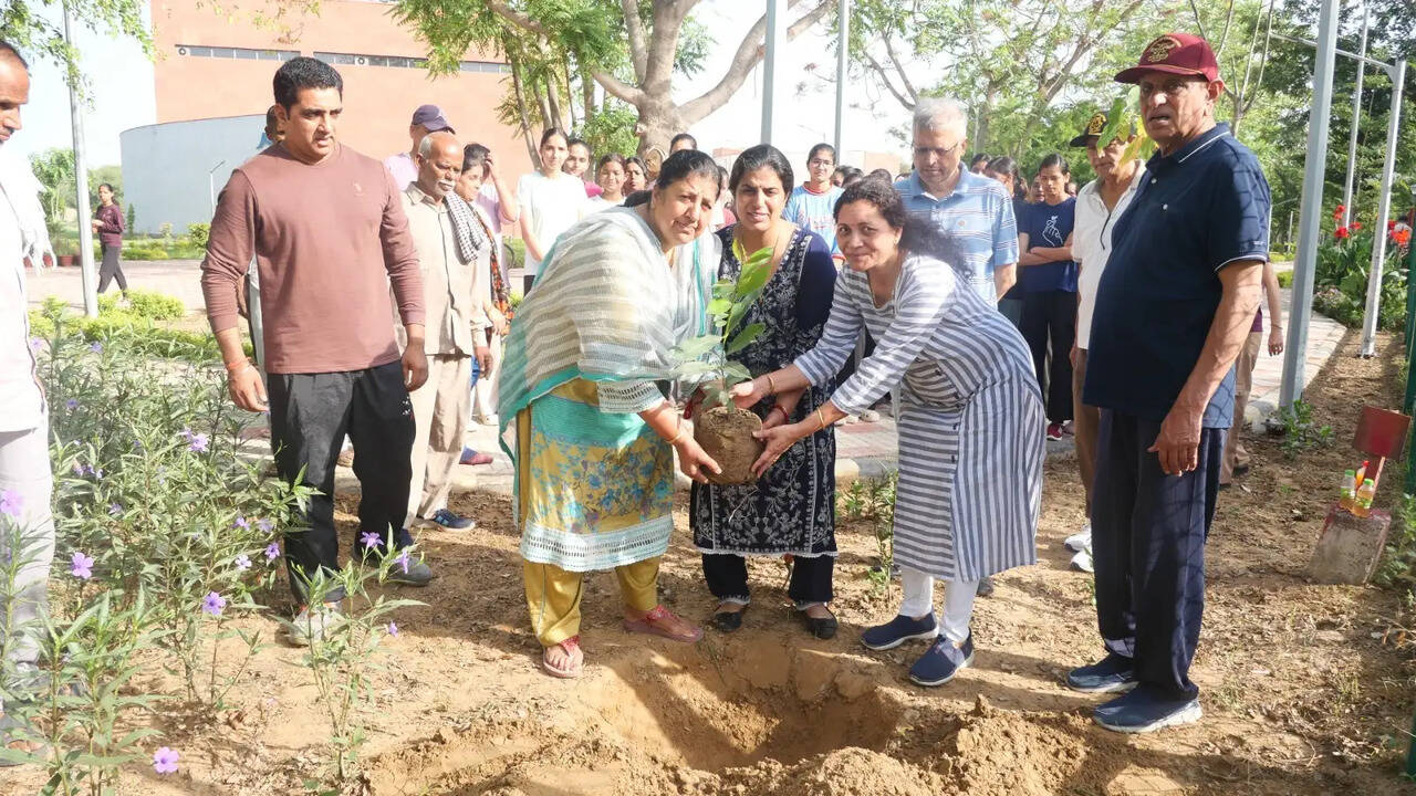 &nbsp;सावित्री जिंदल स्पोर्ट्स कॉम्प्लेक्स में गूंजा योग का संदेश, विद्यार्थियों ने लिया स्वस्थ जीवन का संकल्प