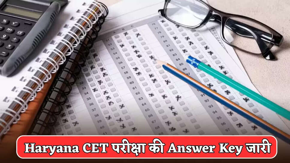 Answer Key of Haryana CET exam released