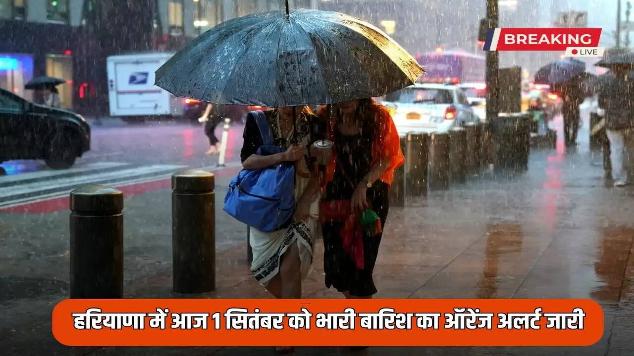 Haryana Weather Update: There will be heavy rain in Haryana today, IMD has issued orange alert for these districts