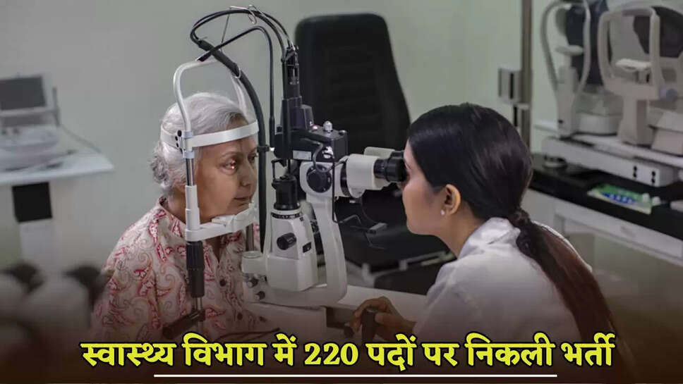 Recruitment for 220 posts in Health Department