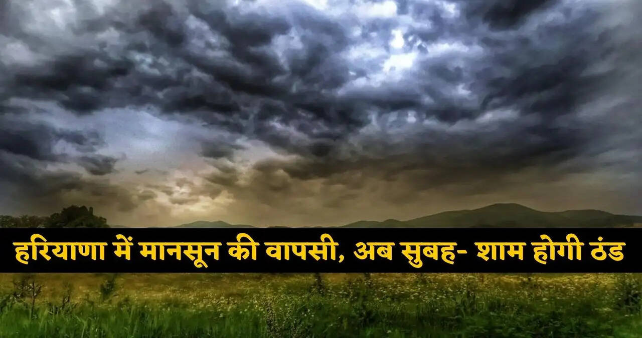 हरियाणा में मानसून की वापसी, अब सुबह- शाम होगी ठंड, देखें अगले 5 दिन का मौसम अपडेट