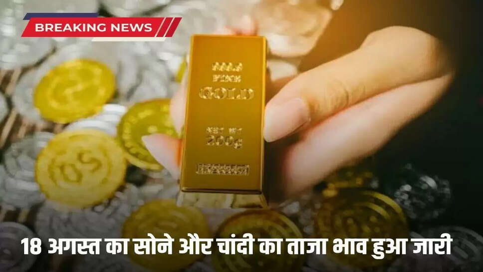 Gold and silver price in India 18 August 