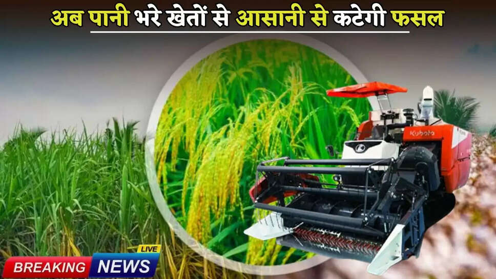 Now crops will be harvested easily from water filled fields