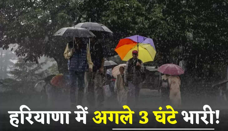 Haryana Rain Alert: हरियाणा में अगले 3 घंटे भारी! इन जिलों में बरसात की चेतावनी