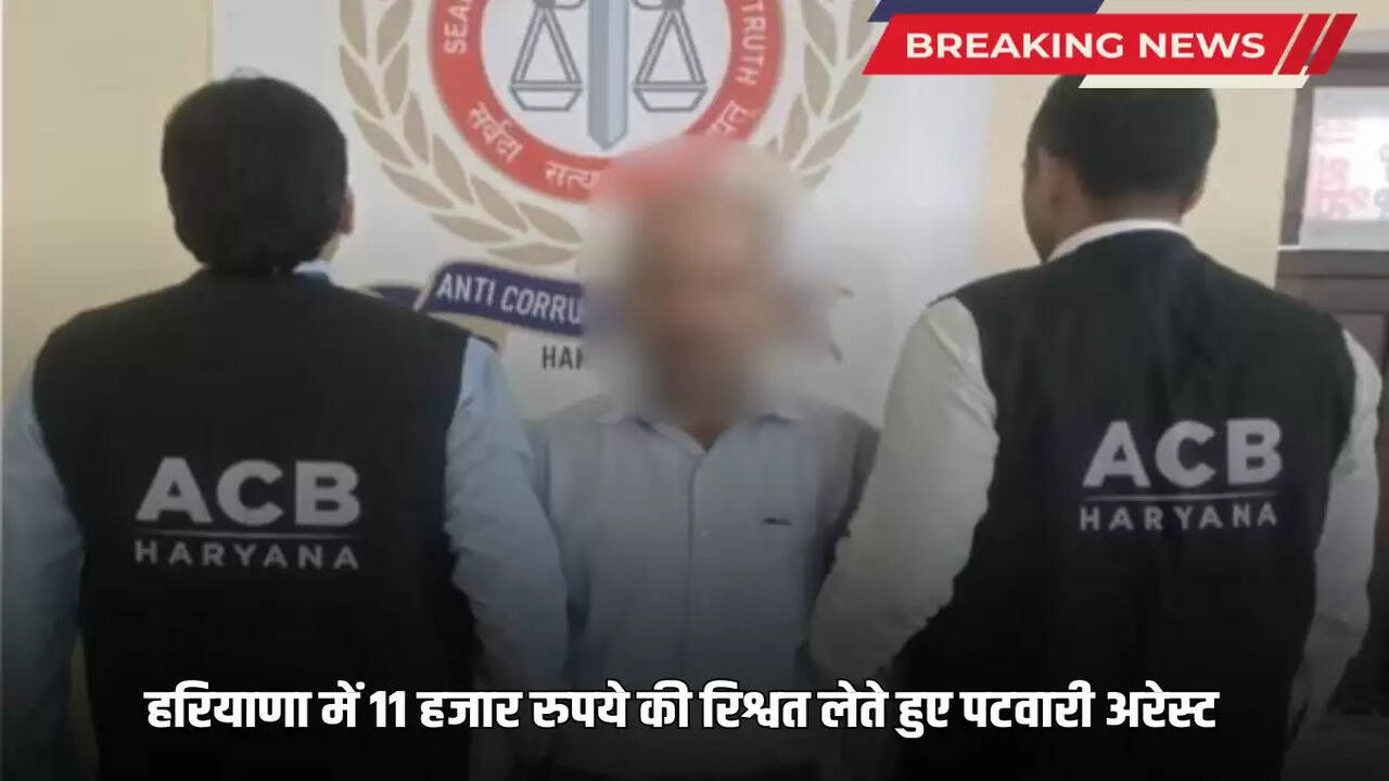 ACB arrested Patwari while taking bribe of 11 thousand rupees