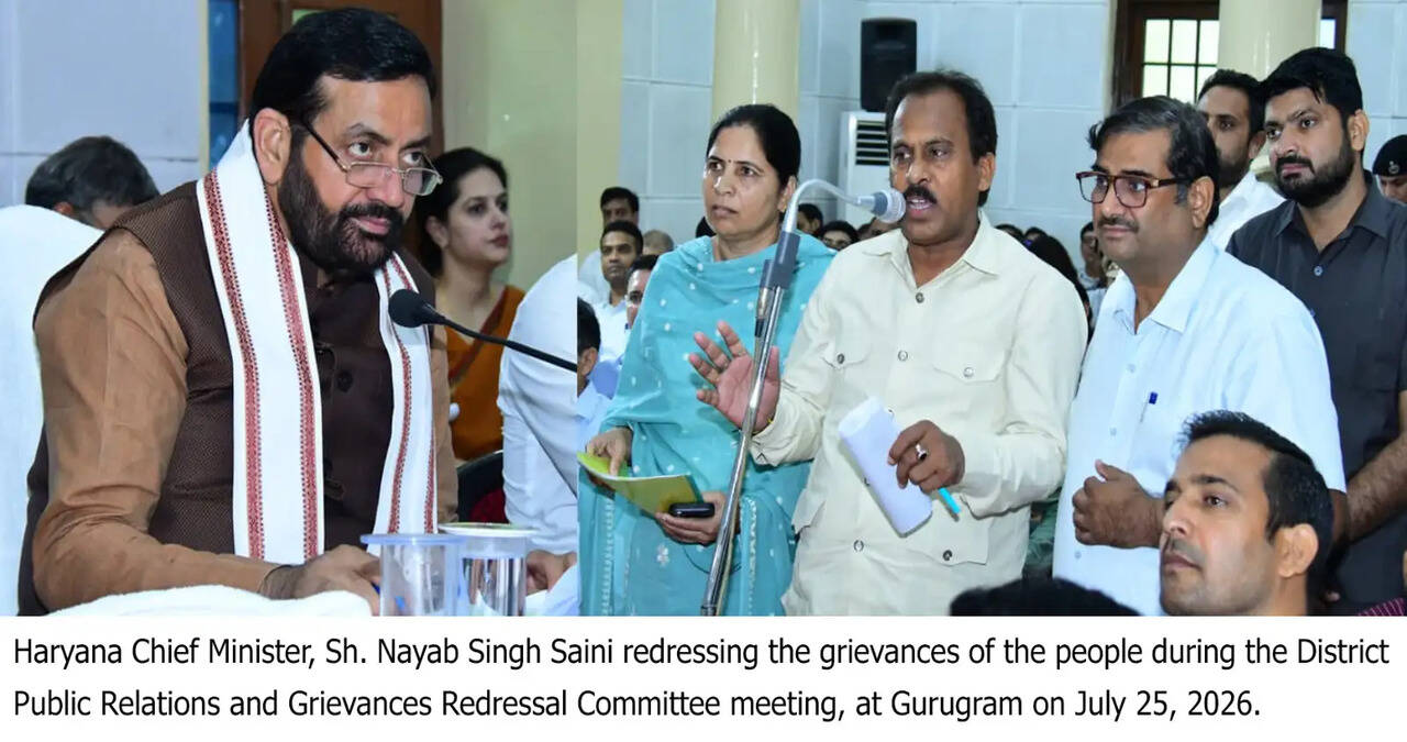 &nbsp;*CM Chairs District Public Relations and Grievances Redressal Committee meeting at Gurugram*&nbsp;