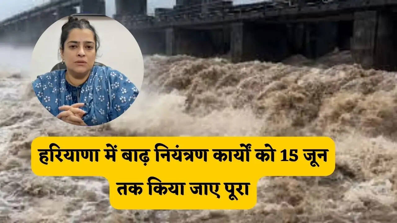 हरियाणा में बाढ़ नियंत्रण कार्यों को 15 जून तक किया जाए पूरा, लापरवाही पर होगी सख्त कार्रवाई