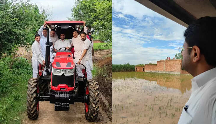 हरियाणा में बाढ़ व जलभराव से लाखों एकड़ फसलों को भारी नुकसान, भाजपा सरकार की व्यवस्था फेल &ndash; दुष्यंत चौटाला