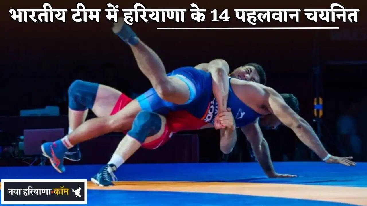 14 Wrestlers from Haryana Selected for the Indian Team