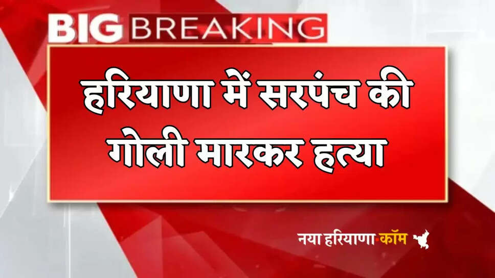Sarpanch shot dead in Haryana