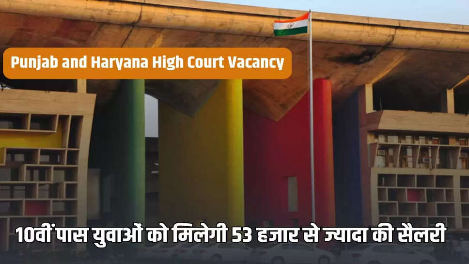 Sarkari Naukri: Recruitment for 10th pass youth in Punjab and Haryana High Court, will get salary of more than 53 thousand rupees