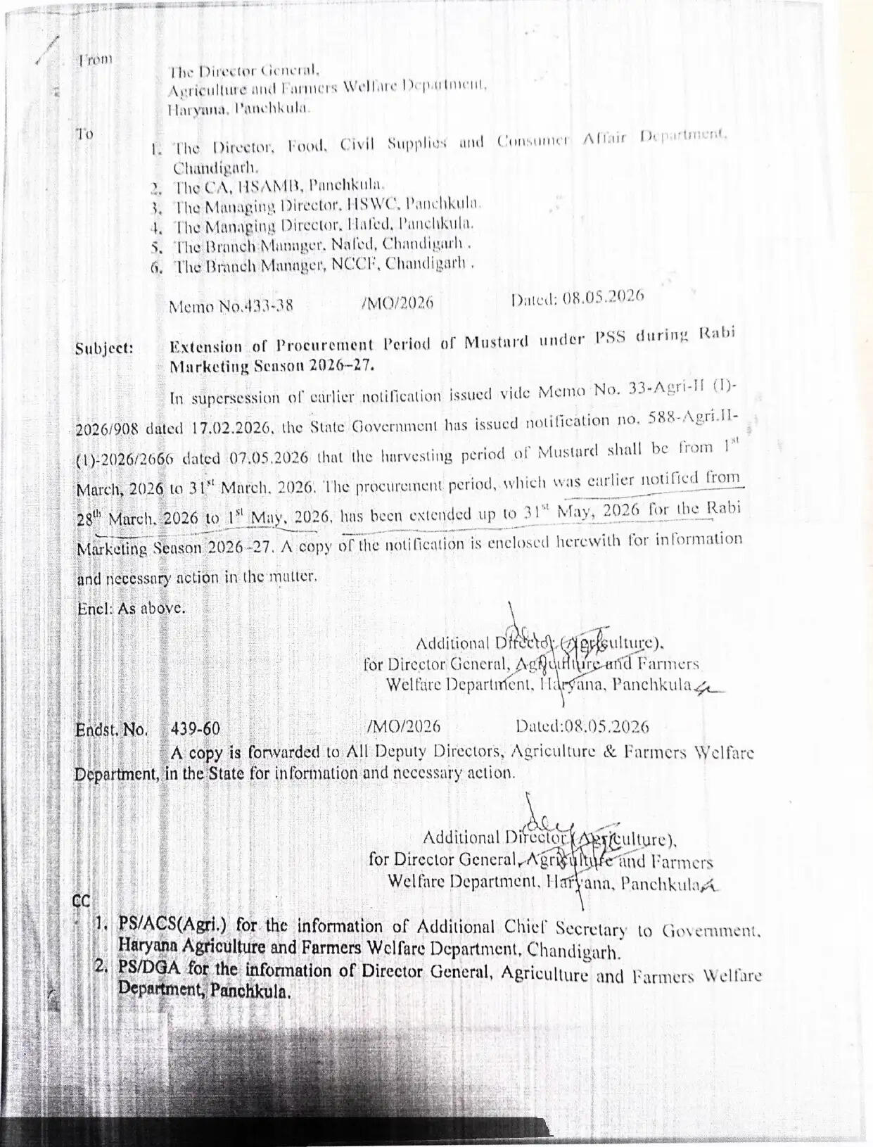 हरियाणा सरकार ने बढ़ाई सरसों खरीद की तारीख, अब इस तारीख तक किसान बेच सकेंगे अपनी फसल