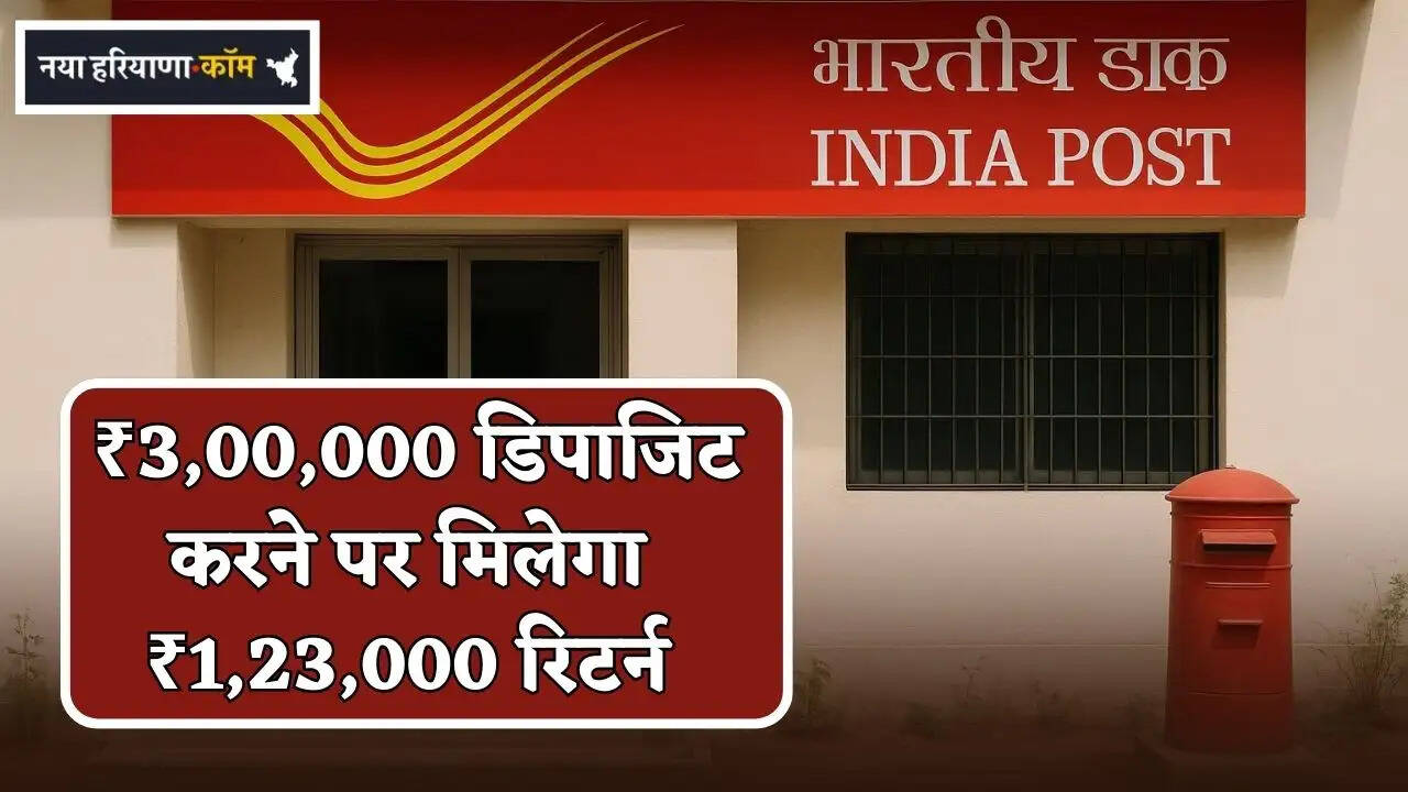 Depositing ₹300,000 will earn you ₹1,23,000 in returns.
