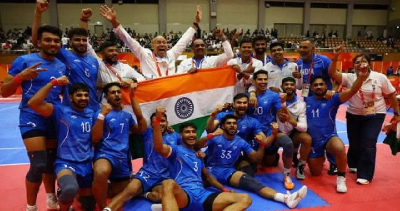 एशियन गेम्स में भारतीय पुरुष कबड्डी टीम ने जीता स्वर्ण पदक, मुख्यमंत्री नायब सिंह सैनी ने दी बधाई