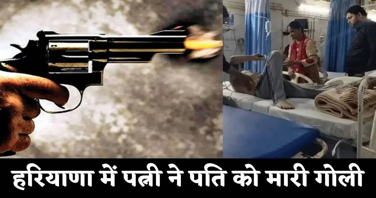 हरियाणा में पत्नी ने पति को मारी गोली, मां- बेटा गिरफ्तार, 5 लोगों पर केस दर्ज&nbsp;