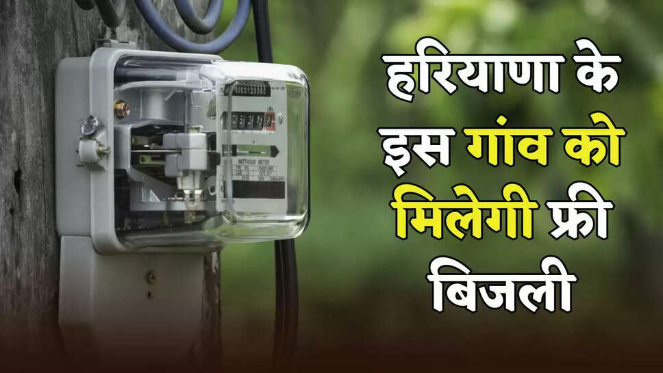 This village of Haryana will get free electricity