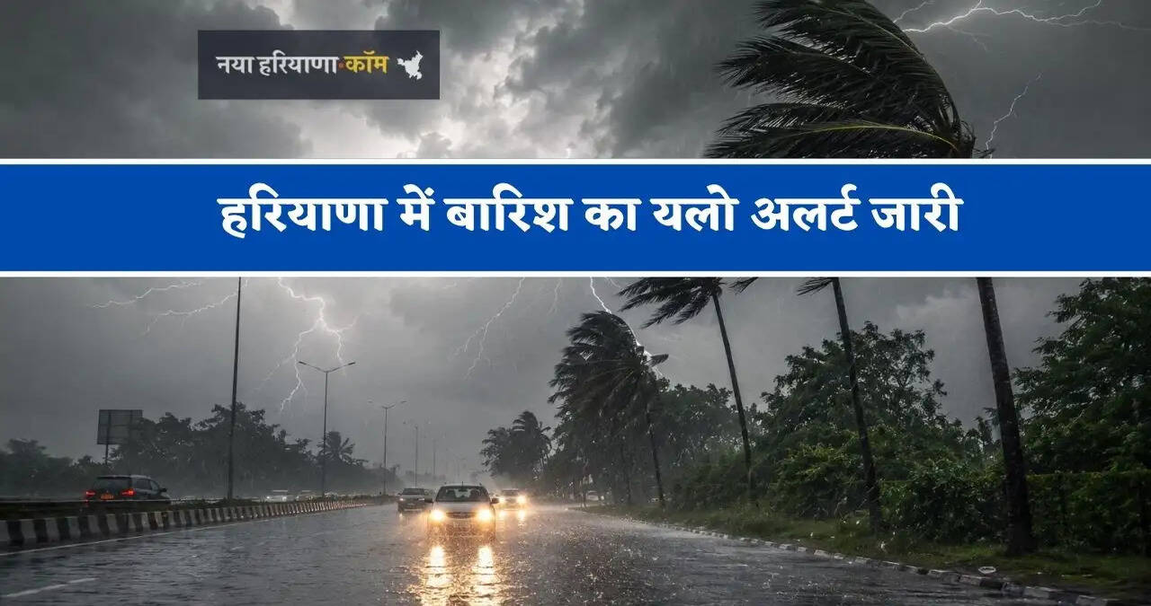 हरियाणा&nbsp;में&nbsp;बारिश का यलो अलर्ट जारी, जाने मौसम विभाग का ताजा अपडेट&nbsp;