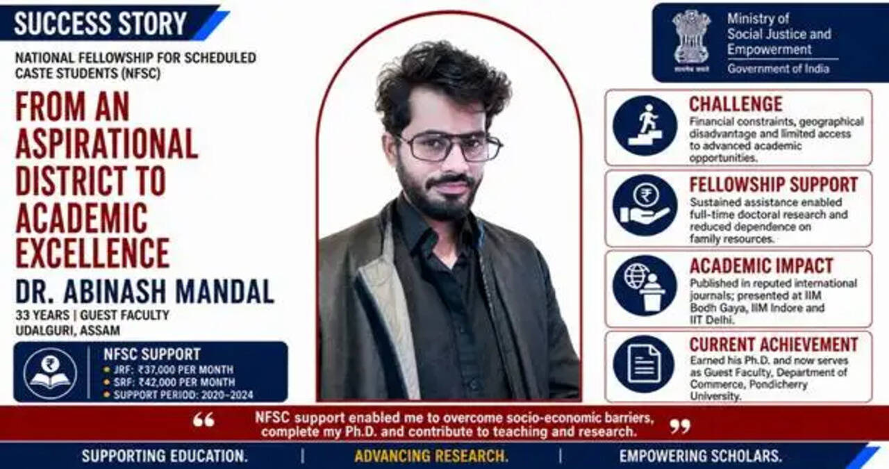 From an Aspirational District to Academic Excellence: How NFSC Support Empowered Dr. Abinash Mandal