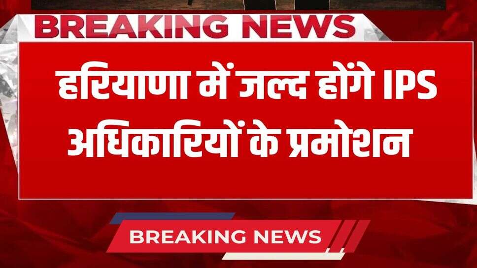 IPS officers will be promoted soon in Haryana