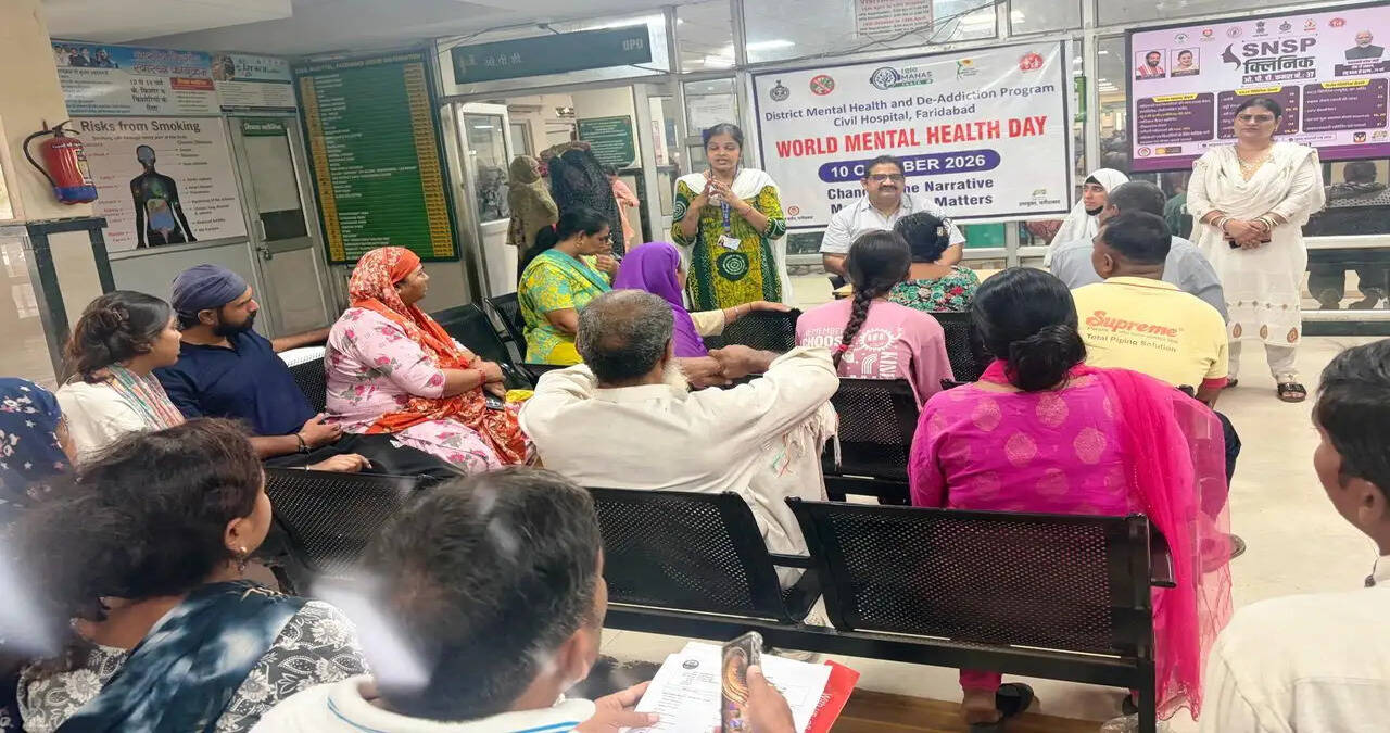 सेवा संकल्प अभियान के तहत जिला नागरिक अस्पताल में मनाया गया विश्व मानसिक स्वास्थ्य दिवस  फरीदाबाद, 10 अक्टूबर।