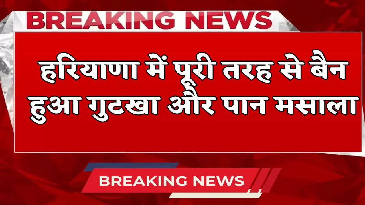 Haryana News: हरियाणा में पूरी तरह से बैन हुआ गुटखा और पान मसाला बेचने पर लगेगा 10 लाख जुर्माना; आदेश जारी&nbsp;