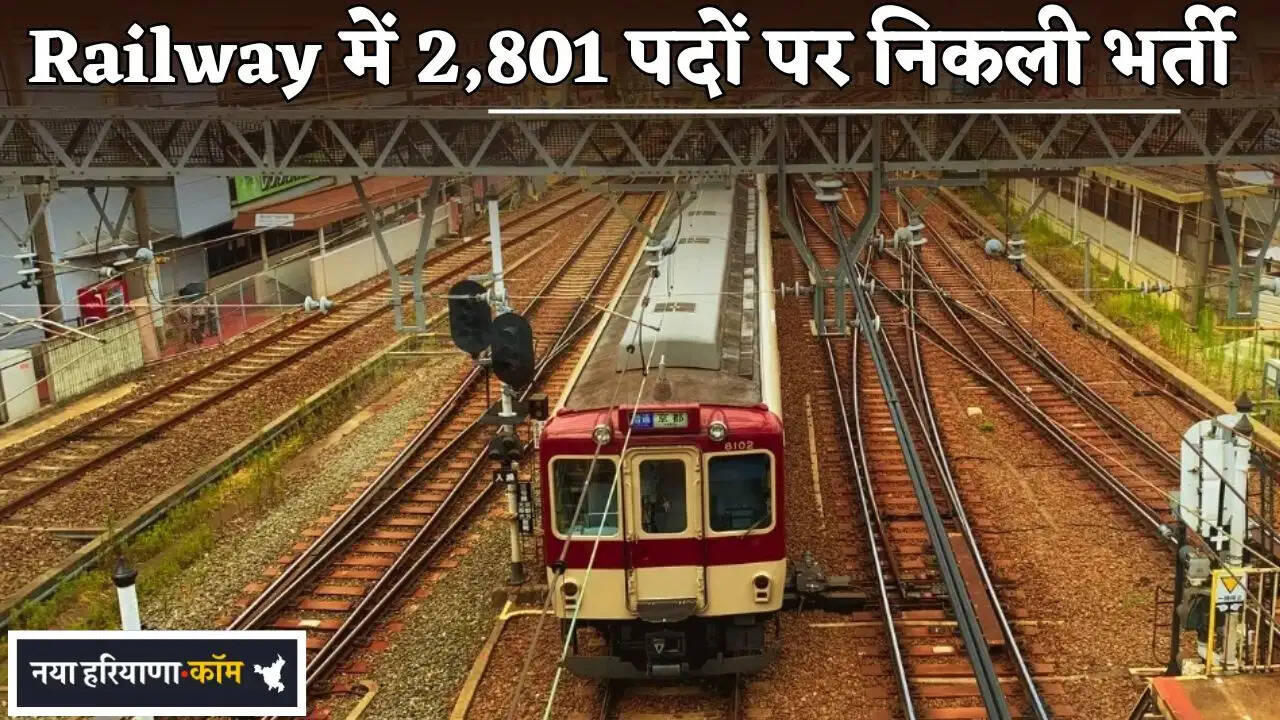 Recruitment Announced for 2,801 Posts in the Railways