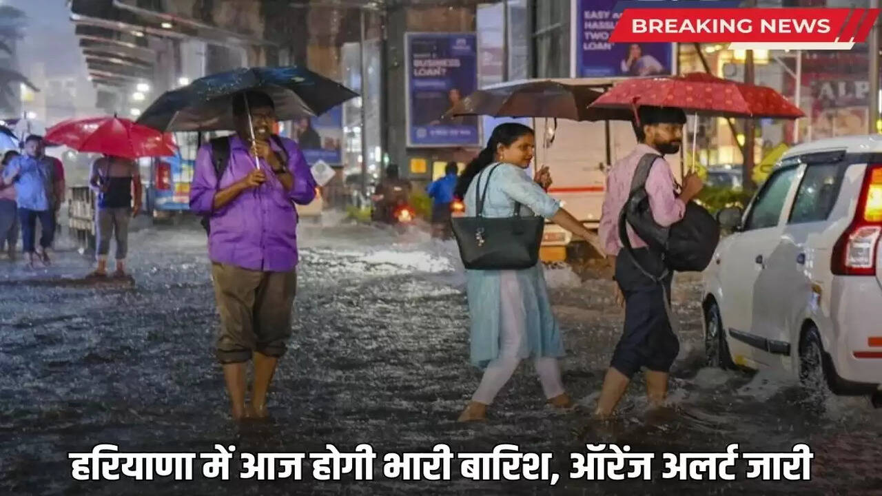 There will be heavy rain in Haryana today, Orange alert issued