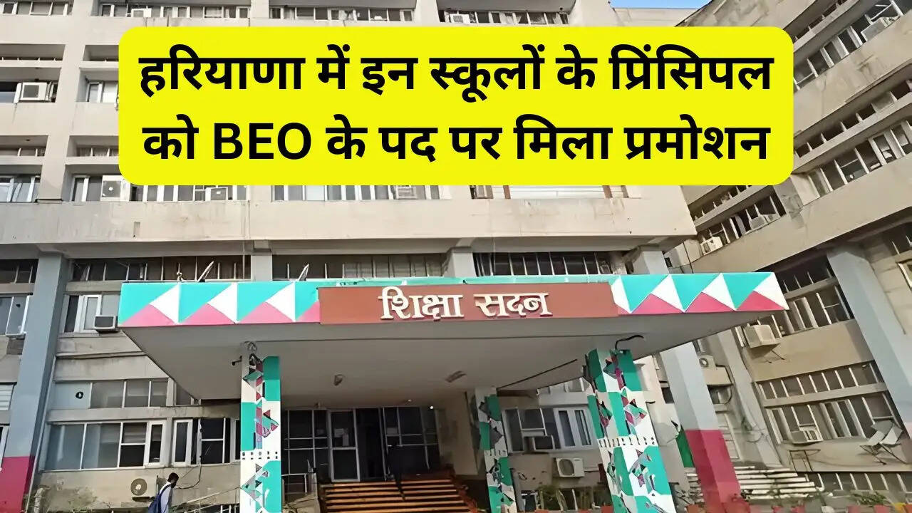 हरियाणा में इन स्कूलों के प्रिंसिपल को BEO के पद पर मिला प्रमोशन, देखें पूरी लिस्ट