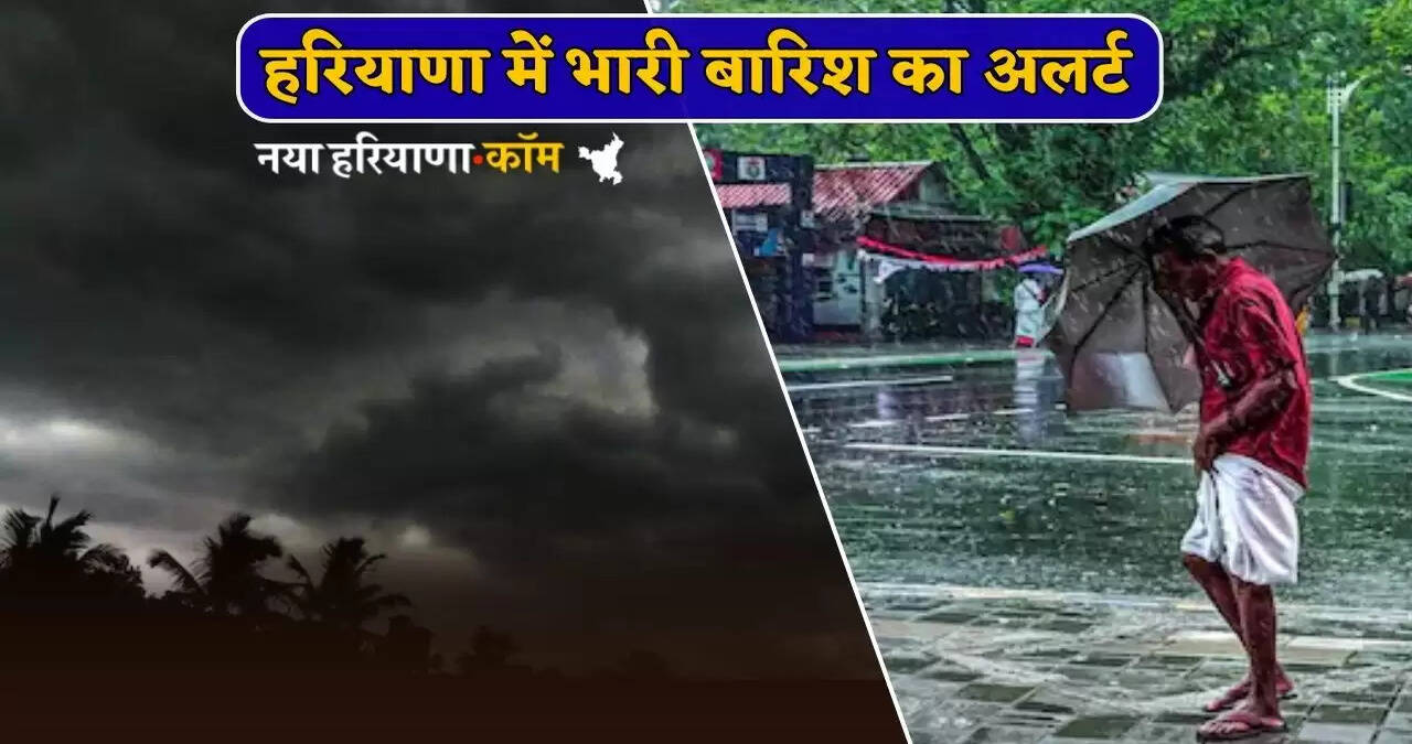 Heavy rain warning in Haryana in next three hours